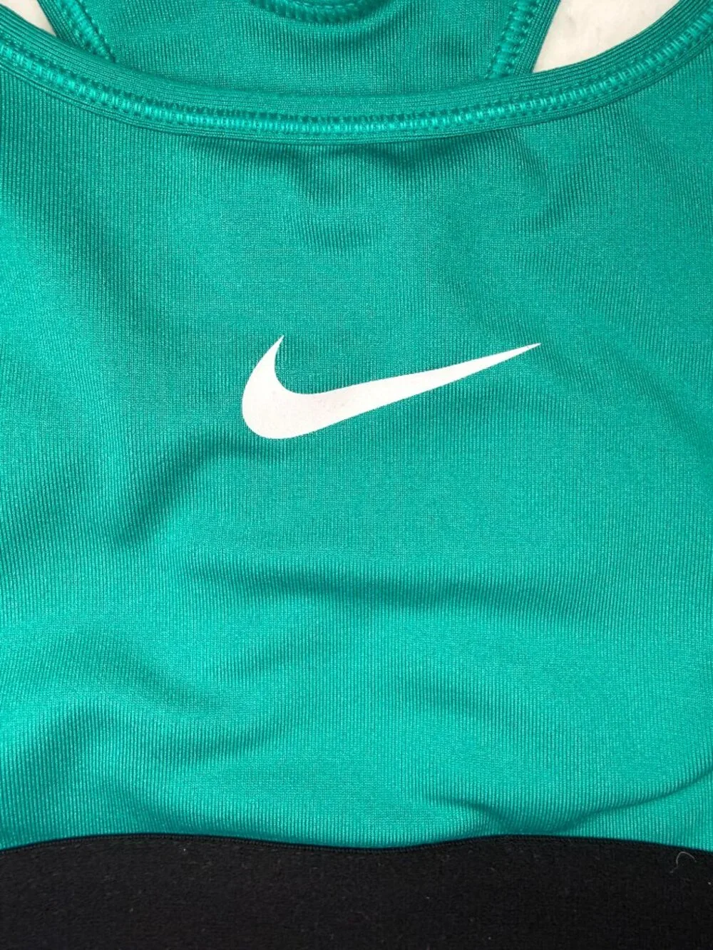 Nike Dri Fit XS Women's Sports Racerback Center Swoosh Teal Green